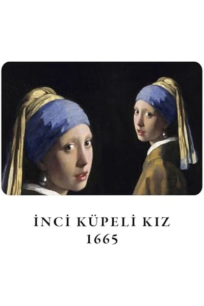 STOREMAX Sellbuystore Girl with a Pearl Earring by Johannes Vermeer 1665, A4 Notebook 9, Unlined, Total 64 Pages, Wire