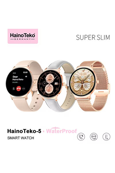 Missey HRS TEKNOLOJİ AMOLED Ekranlı, Suya Dayanıklı, 3 Kordonlu Şık Akıllı Saat