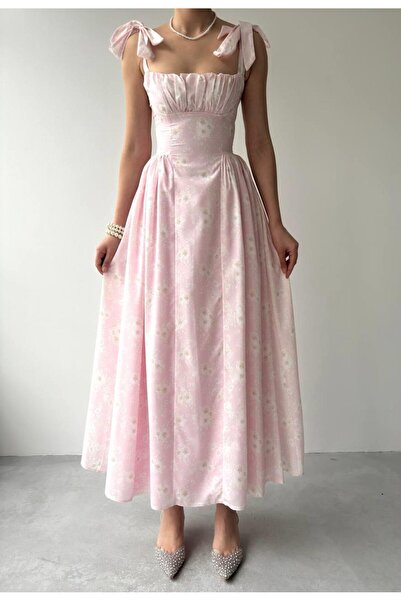 conconmoda Kalın Askılı Çiçekli Daniel Elbise