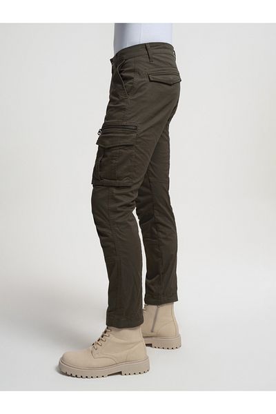Loft Medium Rise-regular Fit-wide Leg Cropped Men's Trousers