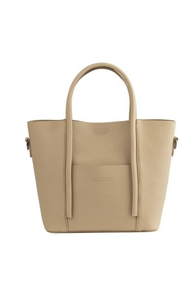 Armine Modern Large Internal Volume Useful Women's Shoulder Bag Mink