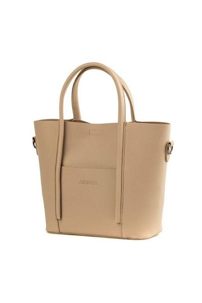 Armine Modern Large Internal Volume Useful Women's Shoulder Bag Mink