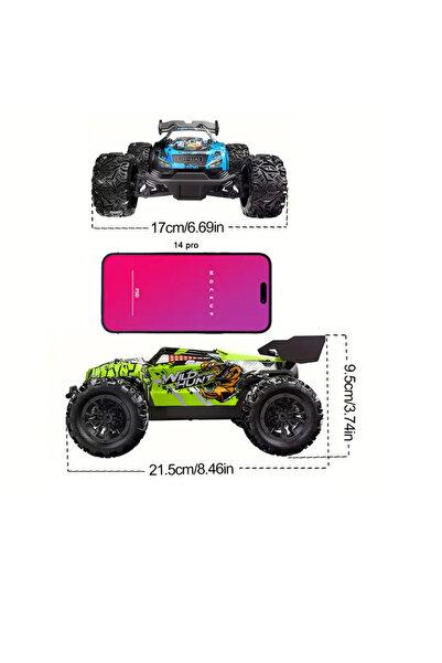 free spor Profesyonel Rc Uzaktan Kumandalı Araba 20 Km Hız Yapan Off Road Polar Pro Arazi Aracı