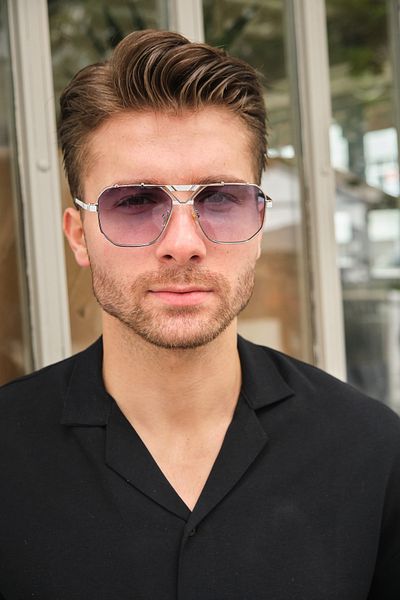 Monvago Mv 00203-1 White Silver Men's Sunglasses