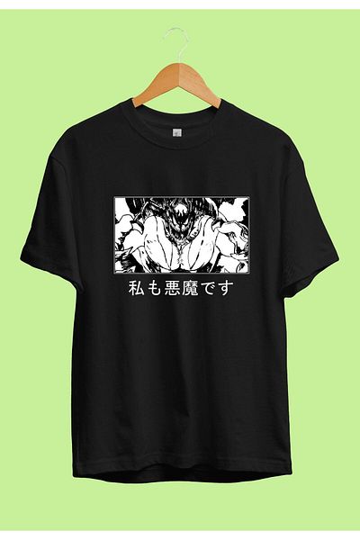 zokanime Oversize Devilman Crybaby Akira Fudo Devilman Form Special Design Anime T-Shirt