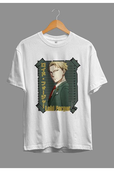 zokanime Oversize Spy X Family Loid Forger Anime Character Printed Special Design T-Shirt