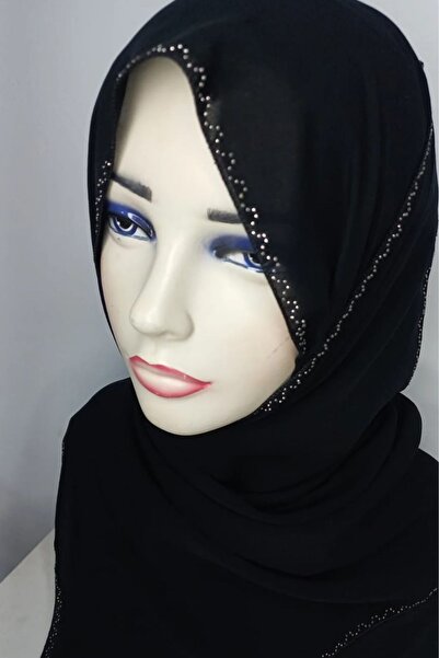 TAŞLI KIZ Medine Ipeği Sky Kadın Ferace Örtüsü