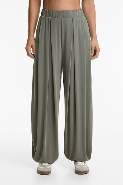 Oysho Floaty Modal Blend Puffed Trousers