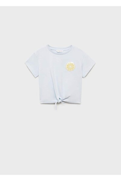 MANGO Baby Limon desenli pullu tişört
