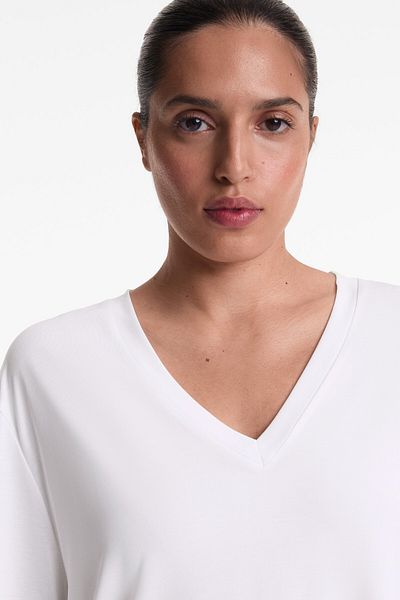 Oysho Modal blend V-neck T-shirt