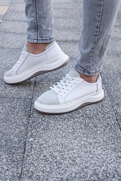 Avni Ceylan Ανδρικά παπούτσια sneaker από γνήσιο δέρμα με λεπτομέρεια στη σόλα