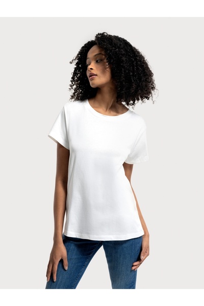 Loft Γυναικείο T-Shirt Regular Fit - Μανίκια