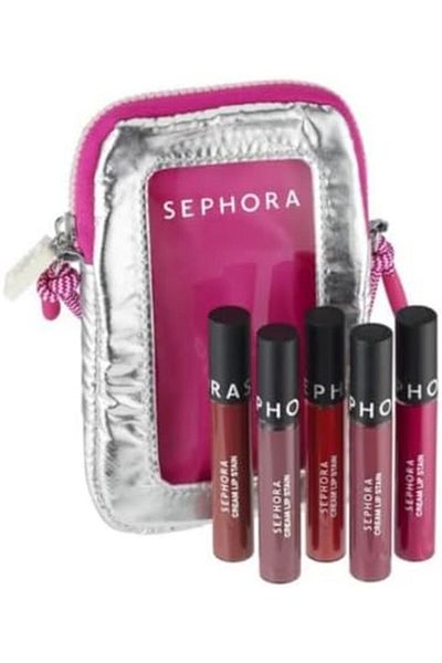 SEPHORA Moving Lights Favorites Limited Edition 5 Lipstick Set with Bag - Cream Edition