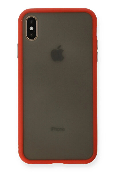 NewFace iPhone XS Max Case Montreal Silicone Cover - Red 1491445709