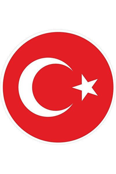 Altınuç Art Design 14x14 cm Türk Bayrağı Sticker Laptop Kask Araba Motor Sticker