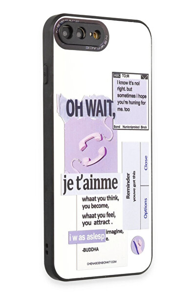 NewFace حافظة آيفون 7 بلس مزخرفة بمرآة - مرآة - 4 1491439709