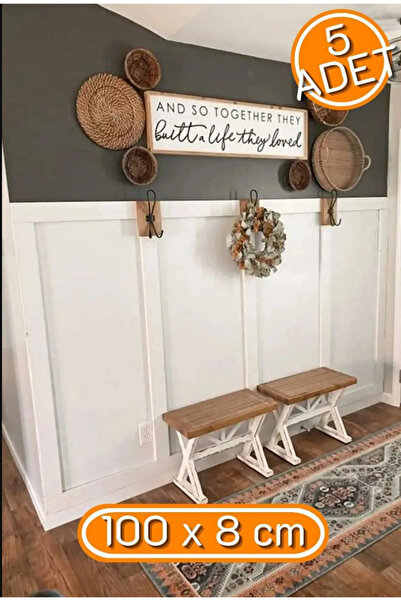 ARBECHA İskandinav Duvar Çıtası 100cm X 8 Cm Çocuk Odası Duvar Dekorasyonu , ...