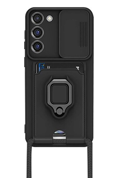 NewFace حافظة سامسونج جالاكسي S23 بلس من السيليكون مع حلقة زيما لبطاقة العمل ...