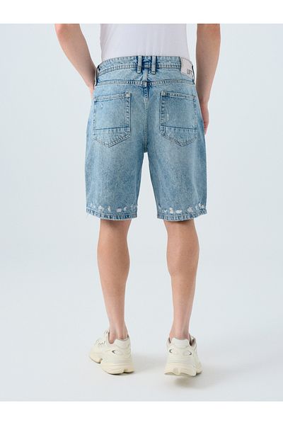 Loft lf 2036216   Pantaloni scurți din denim și pânză pentru bărbați - Oscar Light Wash