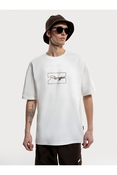 Loft Ανδρικό μπλουζάκι Oversize - Μανίκια
