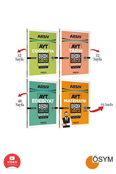 Marka Yayınları Ayt Eşit Ağırlık Matematik Edebiyat Tarih Coğrafya Son 7 Yıl Konu Konu Çıkmış Sorular