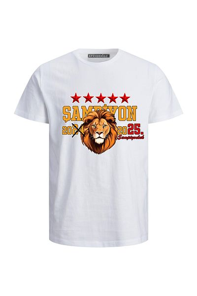 Efendioğlu Design 24 SĂRUT 25. CAMPIONATUL 5 STELE LEU IMPRIMAT BUMBAC TRIUC ADULT