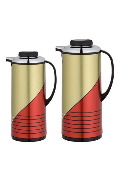 ROYALFORD Double Wall Vacuum Insulated Flask Set, 2 Piece, 1000 ML and 1300 ML