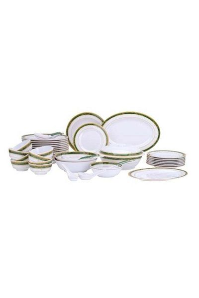 DELCASA DELCASA 54pcs Melamine Ware Dinner Set | Lightweight | Chip Resistant | Dishwasher-Safe | Elegant De