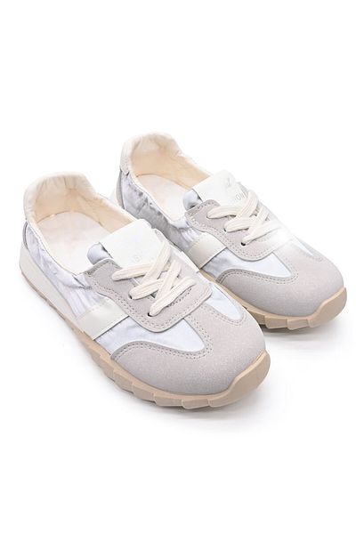 Tmall Pantofi sport pentru femei, material textil, D1378, argintii