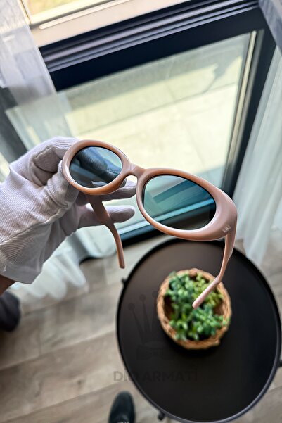 Dio Armati Sunglasses Women & Men Uv400 Glass Ce Certificated Beige Unisex Mo...