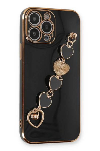 NewFace حافظة ايفون 13 برو من السيليكون من ايسيلا - اسود SPTGL