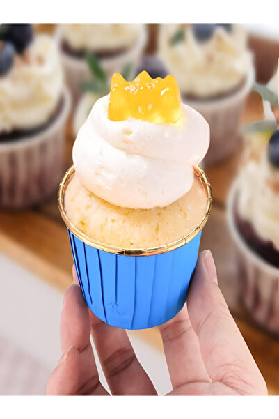 bizimevde Muffin Cake Mold 25 Pieces Cupcake Paper