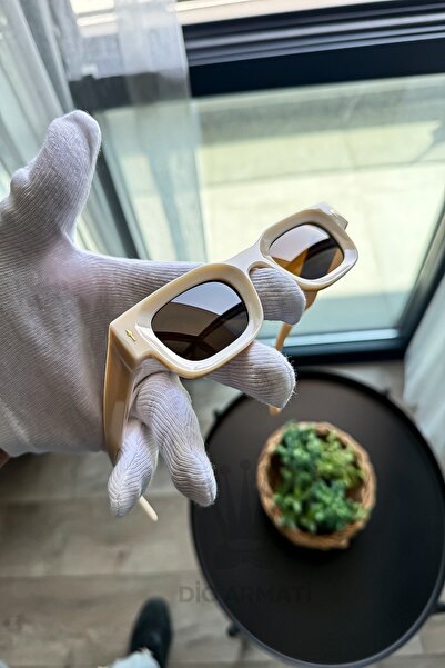 Dio Armati Sunglasses Women & Men Uv400 Glass Ce Certificated Beige Unisex Mo...