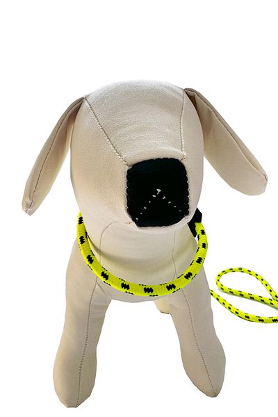 PETSWUU Adjustable Choke Dog Large Breed Neon Yellow Training Training Obedience Neck Walking Collar