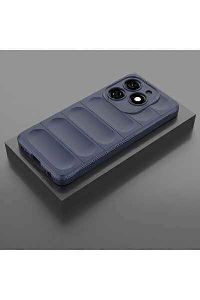 halkhouse Tecno Spark 20C Kılıf Kamera Korumalı İçi Kadife Esnek Etnik Renkli...