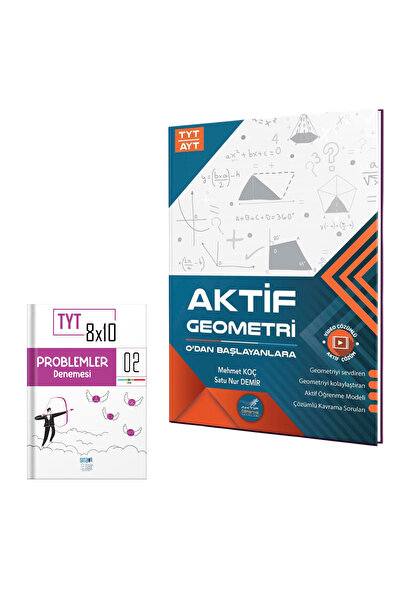 Aktif Öğrenme Yayınları Aktif Öğrenme Yayınları Geometri Soru Bankası Ve Dene...