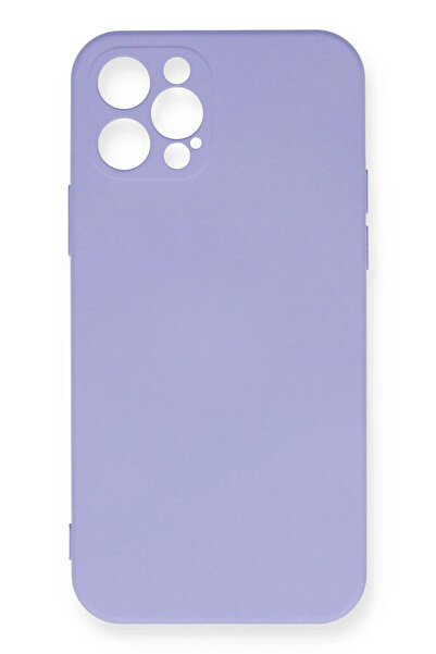 NewFace حافظة هاتف آيفون 12 برو ماكس نانو من الداخل مخملية من السيليكون - ليل...