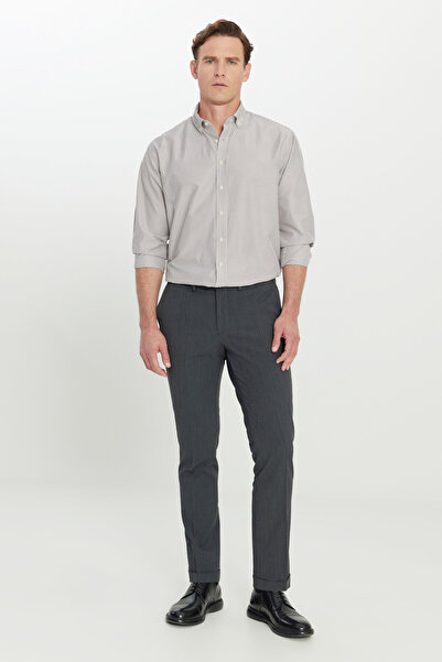 ALTINYILDIZ CLASSICS Altınyıldız ACE001252193 Antrasit Erkek Slim Fit Esnek Pantolon