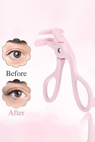 TAKIŞTIR Pembe Renk Kirpik Kıvırıcı/ Kirpik Kıvırma Aparatı