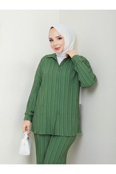 SG SARİALGİYİM Patterned Stylish Quality Bottom Top Teser Suit