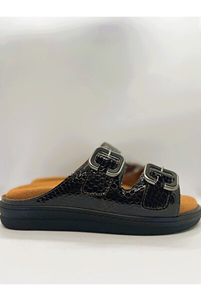 Ortopedia Kadın Hakiki Deri Comfort Ortopedik Terlik 2225 - Kahverengi Koko.