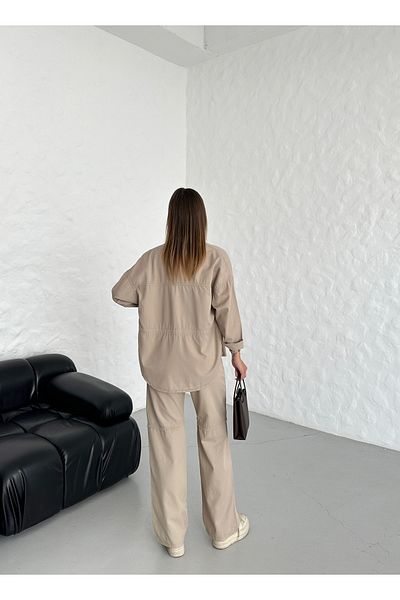 SOLİS MODA Women's linen double set