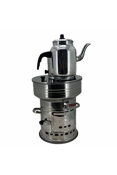 Cantayurdu Paslanmaz 304 Çelik 7 litre Demlikli Semaver