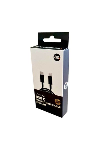 CLASSLIGHTS Cablu USB C - Lightning 27W PD, încărcare rapidă, 1.5M Negru, ElectroAZ