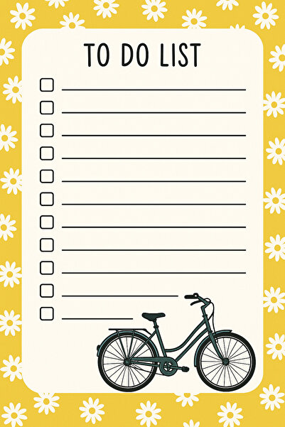 GIFT To Do List Mixed Colors Single Piece 20 Sheets A6 Size