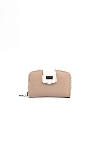 Silver Polo Dark Beige - Bone Sp874 Women's Wallet & Card Holder
