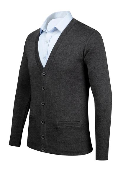 Çizgi Triko Men's V-Neck Knitwear Cardigan Buttoned 4241m Bgl-St04560