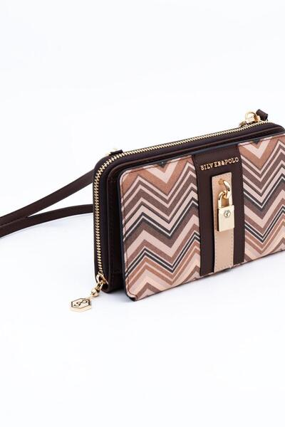 Silver Polo Silver & Polo Nut - Brown Sp1138 Women's Wallet & Card Holder