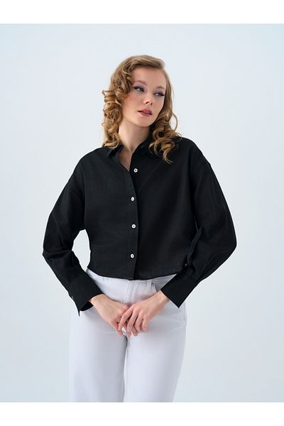 Loft Loose Long Crop Women's Shirt U.Sleeve