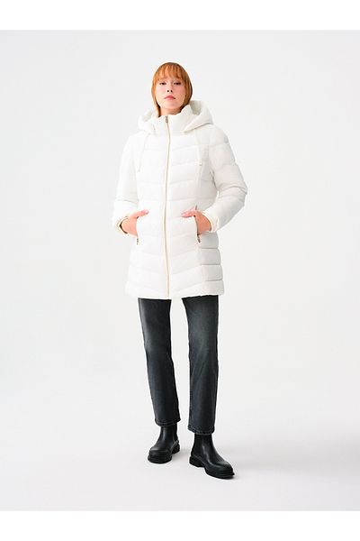 Loft White Women's Coat - Lf 2037282